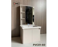 Tủ AKHOA PVC 01-60 màu Kem